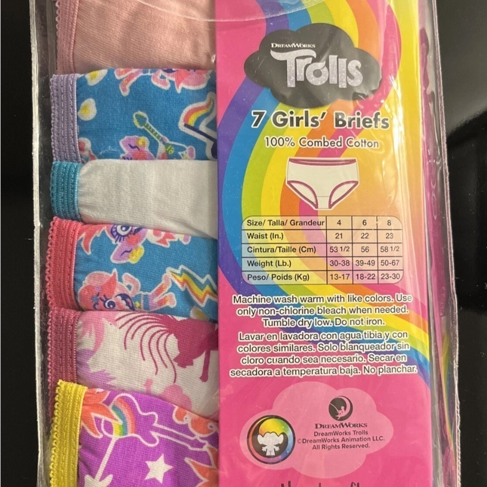 Dreamworks Trolls Kids Briefs - Multicolor Pack - Picture 2 of 2